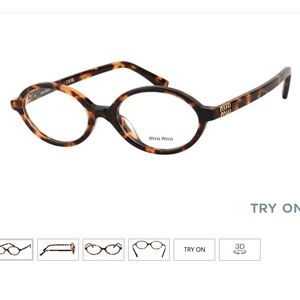 Miu miu oval glasses